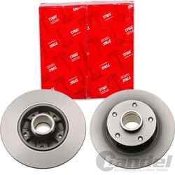 2X TRW BREMSSCHEIBEN 260mm VOLL HINTEN PASSEND FÜR RENAULT FLUENCE MEGANE |