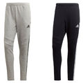 adidas Trainingshose Jogginghose Sporthose Herren 3 Streifen Design Hose Grau