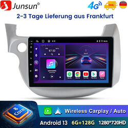 6+128G Carplay Für Honda Fit Jazz 2007-2014 Android 13 Autoradio GPS 4G WIFI DAB