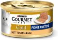 PURINA GOURMET Gold Feine Pastete Katzenfutter nass, mit Huhn, 12er Pack (12 x