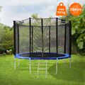 Gartentrampolin Komplettset Zubehör Netz Leiter Trampolin Kindertrampolin Ø366cm