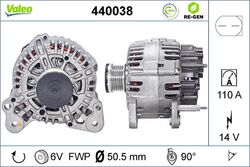 Lichtmaschine Generator Lima VALEO RE-GEN AT 440038 +71.40€ Pfand für VW JETTA 3