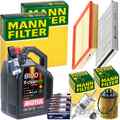 MANN INSPEKTIONSPAKET+5L MOTUL EFE 5W30 ÖL passend für OPEL ASTRA G bis 19MA9234