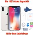 Apple iPhone X 10 - 64 256 GB - Grau Silber - bis 100% Batterie