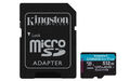 Kingston Canvas Go! Plus 512 GB Kit microSDXC, Speicherkarte schwarz, UHS-I (U3)