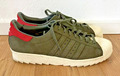 Grüne original Adidas Schnürschuhe, Sneaker  aus echtem Velourleder Gr. 48 2/3