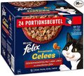 FELIX Sensations Gelees Katzenfutter nass in Gelee, Sorten-Mix, 4er Pack 4 x 24