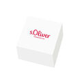 s.Oliver Ring Edelstahl Herren Ringe, Silber, Kommt in Schmuck Geschenk Box,