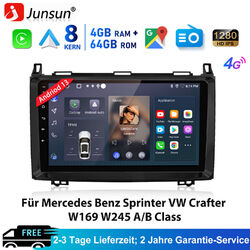 DAB+ Autoradio Für Mercedes Benz A/B Klasse Viano VITO GPS Android 13 Nav SWC FM