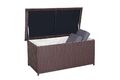 Polyrattan Kissenbox Auflagebox Aufbewahrung Gartenbox Gartentruhe braun 320l