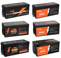 LiTime 12V 100Ah 200Ah 300Ah 400Ah LiFePO4 Lithium Batterie für Wohnmobil Boot