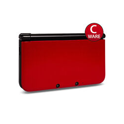 Nintendo 3DS XL Konsole in Rot / Schwarz OHNE Ladekabel - Zustand akzeptabel