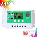 Solar Laderegler 10A/20A/30A/100A PWM Solar Panel Controller Regulator Mit USB