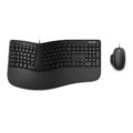Microsoft Ergonomic Desktop schwarz Tastatur + Maus-Set mit Schnellzugrifftasten