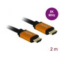 DELOCK Ultra High Speed HDMI Kabel 48 Gbps 8K 60Hz 2m 85729 (4043619857296)