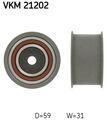 SKF Umlenkrolle Zahnriemen VKM 21202 59mm für VW PASSAT B5 3B3 Variant 3B6 3B2 1