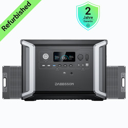Dabbsson DBS2300 Powerstation 2200W 2330Wh mit 210W Tragbare Solarpanel Camping
