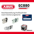 ABUS EC880 Schließzylinder Nachbestellung nach Sicherungskarte