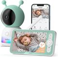 5-Zoll 2K Babyphone mit Kamera Temperatur und Automatische Verfolgung Mobile App