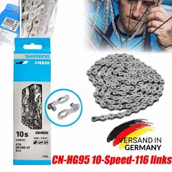 Für Shimano Kette CN-HG95 10Fach-116 Glieder DEORE XT XTR SLX HG-X Fahrrad Kette