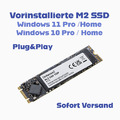 M.2 SSD Festplatte vorinstalliertes Windows 10 oder 11 PC Laptop 550Mb/s upgrade