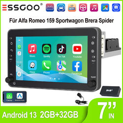 Für Alfa Romeo 159 Brera Spider DAB+ Carplay 2+32G Android 13 Autoradio GPS Navi