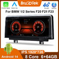 10,25" Android14 Autoradio 4G LTE Wifi GPS Navi für BMW F20 F21 NBT 8 Core 64GB 