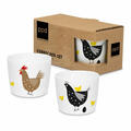 PPD Breakfast Club Egg Cup Set, 2-tlg., Eierbecher, Eierhalter, New Bone China