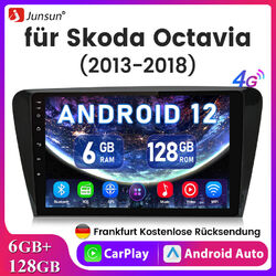 10"Android 13 Carplay Autoradio für Skoda Octavia 2013-2018 Navi GPS WIFI 6+128G