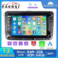 DAB+ Autoradio Für VW Golf 5 6 Passat Touran Polo Tiguan 7" Android 13 GPS NAVI