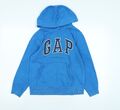 Gap Kinder Jungen blau Polyester Pullover Hoodie Größe 12 Jahre - Logo - GAP