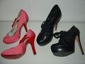 2 High Heels Plateaupumps: BUFFALO Leder Oxford Stiletto Pumps, KILLAH  Peeptoes