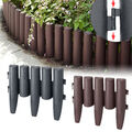 Palisade Gartenpalisade Rasenkante Beetumrandung Beeteinfassung Anthrazit/Braun