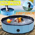 Hundepool Blau Wasserbecken Doggy Kinderpool Sommer Swimmingpool Planschbecken