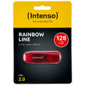 kQ Intenso Rainbow Line Stick 128 GB USB 2.0 Speicherstick 128GB rot