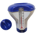 Dosierschwimmer mit Thermometer Chlor Dosierer Tabletten 5'' Pool Schwimmbad DE.