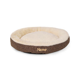 lionto personalisiert: Rundes Hundebett Hundekissen Hundesofa Katzenbett Donut