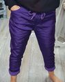 Joggpants Shiny Glanz italymode lila