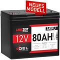 Gel Akku 12V 80Ah Blei Akku Solarbatterie Elektromobil Rollstuhl 75Ah 77Ah 85Ah 