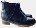 Schwarze Damenschuhe, Gabor, EU-Gr. 38, Stiefelette mit flachem Absatz