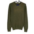 GANT Herren Grün Baumwolle Kaschmir Rundhals Pullover GRÖSSE