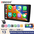 2 DIN 9" Autoradio 2+32G Android 13 Carplay Kamera+ GPS NAVI BT SWC FM RDS WIFI