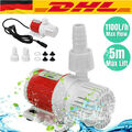 DC12V Mini Solarenergie Tauch Wasserpumpe 1100L/H Brunnenpumpe Gartenteich Pool