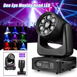 4stk 150W LED Beam 3Prisma +8Gobo Moving Head DMX RGBW dj Bühnenlicht+Flightcase