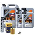 Motoröl 5W30 LIQUI MOLY 9L+HENGST Ölfilter+Cera Tec+Ölablassschraube