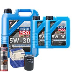 Motoröl 5W30 LIQUI MOLY Longtime High Tech 7L+MAHLE Ölfilter +Ölschlammspülung