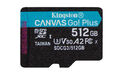 Kingston Canvas Go! Plus 512 GB microSDXC, Speicherkarte schwarz, UHS-I (U3), A2