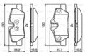 BOSCH Scheibenbremse Bremsbelagsatz Für MINI Mini Cabriolet 0986495400