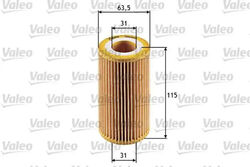 Ölfilter Filtereinsatz 586505 VALEO für OPEL SAAB