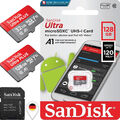 SanDisk Ultra micro SD Speicherkarte 32GB 128GB 120MB/s *